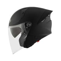 CASCO KYT JET TTR PLAIN GRL DOPPIA VISIERA NERO OP