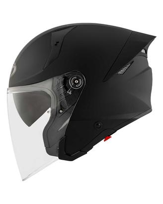 CASCO KYT JET TTR PLAIN GRL DOPPIA VISIERA NERO OP