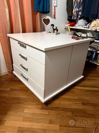 Cassettiera cubo legno Ikea  con cassetti,