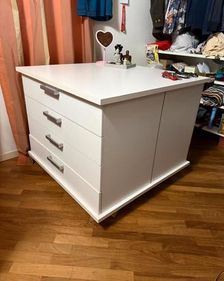 Cassettiera cubo legno Ikea  con cassetti,