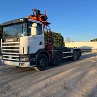 SCANIA SCANIA CV R124 SCARRABILE CON GRU E POLIP