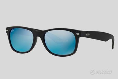 Ray Ban Wayfarer 2132 622/17 a specchio blu