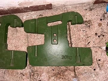 Zavorre anteriori originali John Deere da 30 kg