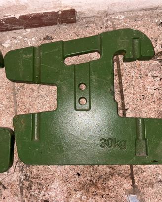 Zavorre anteriori originali John Deere da 30 kg