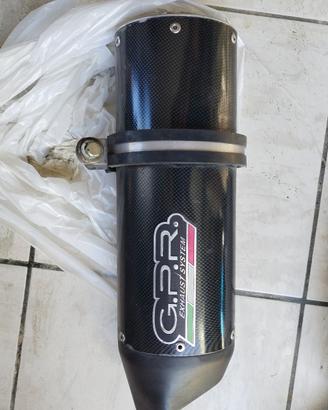 Scarico gpr in carbonio 