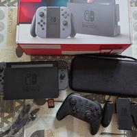 Nintendo Switch+MarioKart8+Controller Pro+Custodia