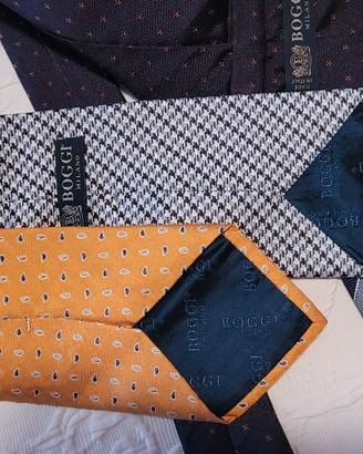 4 cravatte Boggi Milano