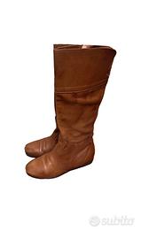 Stivali di pelle marroni