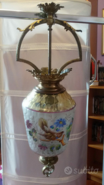 Lampadario da soffitto in vetro lavorato disegnato