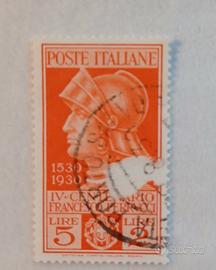 Regno 1930- morte Ferrucci- 5l+2l