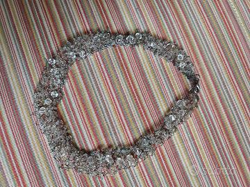 collana in rete metallica e cristalli Venice Style