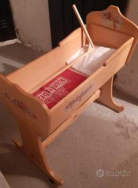 Culla legno per bambola