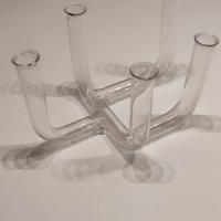 Portafiori in vetro vintage 