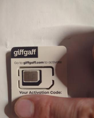Schede SIM UK giffgaff con 5£ omaggio