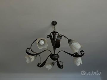 Lampadario in arte povera per sala