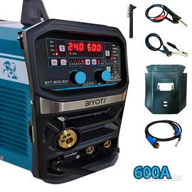 SALDATRICE 600A MIG MMA TIG INVERTER MULTIPROCESSO