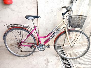 City bike donna 28 completa di portapacchi e cesti