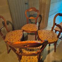 6 X SEDIE ANTICHE LUIGI FILIPPO ANTIQUARIATO