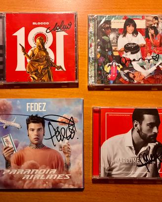 CD AUTOGRAFATI Salmo Fedez Mengoni Angelina Mango