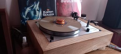 Thorens TD 165 Giradischi Plinto Legno Maggiorato