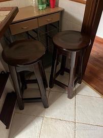 SGABELLI LEGNO MASSICCIO