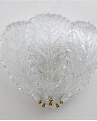 Applique 2 luci in vetro di Murano della Sylcom