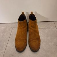 STIVALETTI CAMOSCIO CUOIO