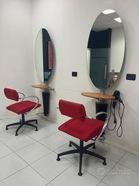 2 postazioni da parrucchiere complete