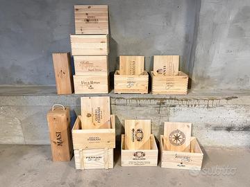 Cassette di legno vino