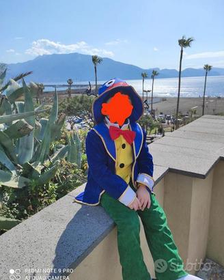 VESTITO CARNEVALE GRILLO PARLANTE 5 ANNI