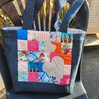 Borsa artigianale patchwork fatta a mano 