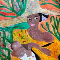 Quadri su cartoncino con pittura acrilica