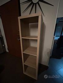 2 scaffali libreria KALLAX IKEA + 2 contenitori