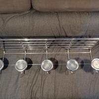 Attaccapanni industriale in ottone cromato