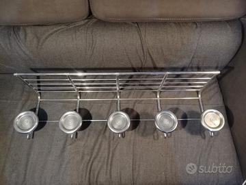 Attaccapanni industriale in ottone cromato