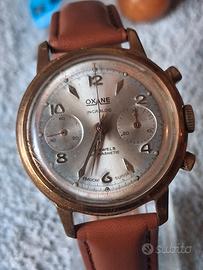 Orologio Cronografo da polso Vintage Placcato Oro 