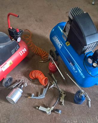 due compressore abac 50 e 24 litri