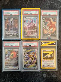 Pokemon carte gradate psa Umbreon Charizard Mewtwo