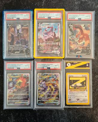 Pokemon carte gradate psa Umbreon Charizard Mewtwo
