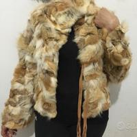 Giacca Pelliccia Lapin Champagne pelliccia tg 42