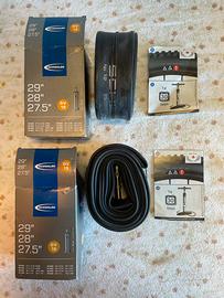 2 camere d’aria Schwalbe DV19 con valvola Dunlop