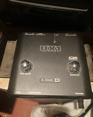 Line 6 ux1 sche audio USB per chitarra basso e voc