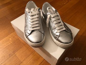 Sneakers Intrend Donna argentate tg36
