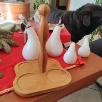 menage 4 pezzi con stand