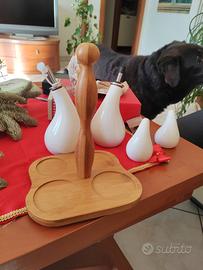 menage 4 pezzi con stand