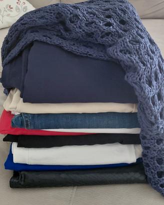 set 10 pezzi pantaloni gonna maglia