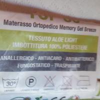 Materassi ortopedici memory gel breeze