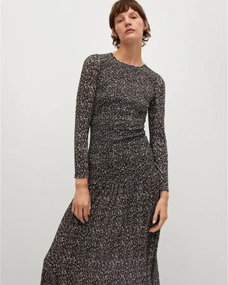 Vestito Mango smock aderente maniche lunghe