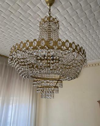 Lampadari classici oro e Swarovski