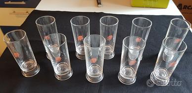Bicchieri da aperitivo con scritta Cynar